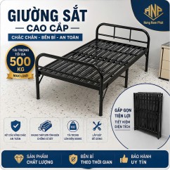 Giường Sắt Gấp Gọn Hunika GF80