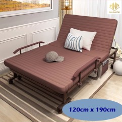 Giường gấp Hàn Quốc Hunika C120 (Rộng 1,2mx1,9m)